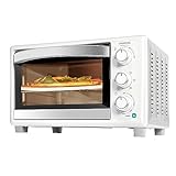 Cecotec Horno de sobremesa Bake&Toast 2600 White 4Pizza, 26 L, 15500 W, Incluye piedra Pietra Pizza para resultado tradicional, 6 funciones, Bandeja recogemigas.