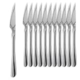 CUPERINOX Cuchillos Carne | Cuchillos Mesa | Cuchillos Chuleteros | Cuchillo Sierra | 100 mm | Acero Inoxidable | Cuchillos para mesa (Monoblock)