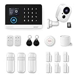 XNY Alarmas para Casa con 1080P Camara Exterior, Alarma Casa WiFi/4G, Sistema de Alarma para Casa con Camara, 32GB Tarjeta SD, Detector de Movimiento, Sensores de Puertas y Ventanas, Mando a distancia
