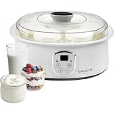 Browin Accesorios para Productos lácteos Yogurtera, 20 W, 1.3 litros, Plástico, Cristal