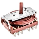 CHEFZOCO Conmutador de Horno de 4 Posiciones, Selector de horno 4 posiciones, Código 330780020, Compatible con Teka, para modelos HE450, HE490, HE500, HE510, HT495ME, HT490, 4 posiciones