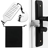 YJFY Cerradura de puerta portátil para viajes Cerradura de puerta portátil para hoteles Portable Door Lock Tornillos ajustables para múltiples tipos de puertas Para uso en hoteles, pensiones y