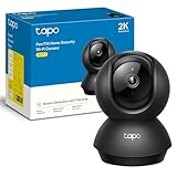 Tapo TP-Link C211-2K Pan/Tilt Cámara de Seguridad Interior para Monitor de bebé-cámara de Mascotas-Detección de Movimiento y Seguimiento-Funciona con Alexa y Google,Admite Tarjeta SD hasta 512 GB