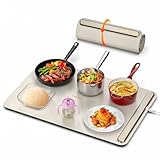 iTRUSOU Bandeja de Calentamiento Eléctrico, Bandeja Calienta Platos para Calentar Alimentos, Calentador de Comida con Material Nano Silicona para Familia, Fiestas, Eventos, Oficina