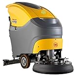 MATOR - Fregadora de suelos Profesional tracción Manual, ancho de fregado 530mm, 1.060W, alimentación Batería 24 V, Depósito 45L - Round 45 M 55 Touch