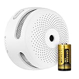 X-Sense Detector y Alarma de Humo Inalámbrica Interconectada, Alcance 250m, Mini Alarma de Fuego con Baterías Reemplazables, EN 14604, Link+, XS01-WR, 1 Pieza