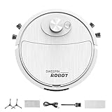 gifyym Robot Aspirador, aspiradora Robot 3 en 1 y depurador de Pisos, aspiradora Conga Robot Ultra-X-Trem de 800 mAh, tecnología Espacial Itech, aspiradora, refrigerador y fregona, 5 Modos,
