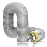 Hon&Guan - Aislamiento Térmico y Acústico - ø150MM Manguera de Aluminio Flexible Conductos de Ventilación - Largo 1,2M (ø150mm*1,2m)