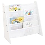 Humble Crew estantería Infantil para Libros con 4 Niveles, estantería para niños, estantería para Libros, Blanco/Blanco