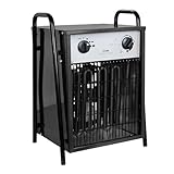 Aufun Calentador de ventilador, calefactor eléctrico, 9 kW, calentador industrial profesional, con 4 niveles de calor, protección contra sobrecarga, ideal para uso en interiores y exteriores (9000 W,