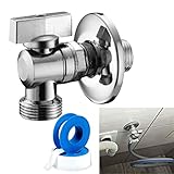 Parpyon® Grifo para lavadora para tubo de carga de desagüe para lavavajillas, sifón, desagüe y secadora doble, curva, conexión de 2 vías (grifo lavadora)