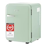 TZS First Austria Mini refrigerador silencioso | Diseño retro | Potencia de refrigeración ajustable | Tirador de puerta | Sistema de refrigeración termoeléctrica | 40L | menta