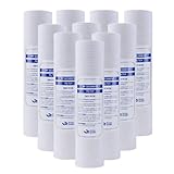 Veciado 10 Unidades de Filtro de Agua Universal, Cartucho de Filtro de AlgodóN PP, Filtros de Agua para Sedimentos, Material de Polipropileno, 5 MicróMetros