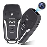 HGYGHO 64GB Mini Cámara Llave del Coche, Cámara de Vídeo Pequeña 1080P Portátil Mini Cámaras de Vigilancia Car Key, Micro Cámara de Seguridad con Detección de Movimiento para el Hogar