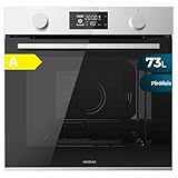Cecotec Horno Integrable Pirolítico 73L Bolero Hexa P526000 Line. 2800W, 9 Funciones, Display, Pirólisis, Cooling Fan, Modo Defrost, Modo Convección, Modo Eco, Puerta Cuádruple Glass