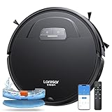 Laresar Clean Robot Aspirador y Fregasuelos, 4500Pa Aspirador Robot, Robot Limpieza Automática 3 en 1, Batería de Larga Duración, Compatible con Alexa/WiFi/App,para Pelo de Mascotas,Piso (Evol 3)