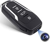 camddegg Cámara espía 1080p, Mini cámara Oculta de 64 GB Cámara de Llave de Coche con detección de Movimiento, Cámara de Seguridad de Llavero de Video pequeño portátil