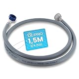 DL-pro Manguera de entrada de agua de 1,5 m 3/4 pulgadas recta/ángulo de 90 grados para lavadora y lavavajillas