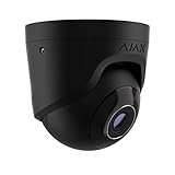 VIDEOTECNOLOGIA AJAX TurretCam (8 MP/2.8 mm) - Cámara de vigilancia negra con análisis de vídeo JetSparrow