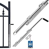 KOTARBAU® Pestillo de puerta 420 mm, Pestillo con pasador deslizante, Pestillo de acero S235JR, Cerrojo de seguridad universal, Pestillo para puertas de garaje, portones o cancelas, mango de goma