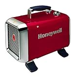 Honeywell HZ-510 - Calefactor Cerámico Termoventilador de Diseño Exclusivo, Potencia 1000 - 1800 W, Patas Ajustables y 2 Posiciones de Calor, Color Rojo