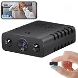 Mini cámara con lente ultra HD, mini cámara espía oculta, mini cámara espía, cámara de seguridad nocturna WiFi, cámara inalámbrica WiFi de gran angular, mini cámara oculta inalámbrica, cámara espía de