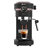 Cecotec Cafetera Express Cafelizzia 890 Rose Pro. Espressos y Cappuccino, 1350 W, Sistema Thermoblock, 20 Bares, Modo Auto para 1-2 Cafés, Vaporizador Orientable y Manómetro, 1,2 L