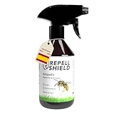 RepellShield® Spray Repelente Avispas Exterior e Interior -250ml- Ahuyentador Natural para Piscina, Jardín, Terraza, Hogar - Aceite Esencial de Citronela - Alternativa a Insecticida Avispas Exterior