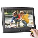 KODAK Marco de Fotos Digital de 7 Pulgadas, Marco de Fotos electrónico, Pantalla IPS, Foto/música/Reproductor de vídeo/Calendario/Alarma, Soporte USB o Tarjeta SD, rotación automática, con Mando a