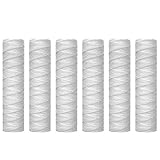 Wisboey Cartucho de Filtro de Agua para Sedimentos de 10 Micras de Cuerda, Paquete de 6, FiltracióN de Sedimentos para Toda la Casa, Universal