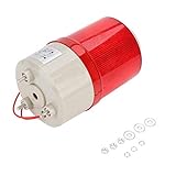 Luz de alarma sonora industrial parpadeante, luz de advertencia giratoria 220V de alarma acústico-óptico Luz giratoria de emergencia LED estroboscópico