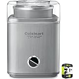 Cuisinart ICE-30BCP1 Pure Indulgence 2 Quart Frozen Yogurt-Sorbet & Ice Cream Maker Bundle with 1 Year Extended Protection Plan