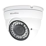 WESTSHINE Cámara de Seguridad Domo AHD de 5MP con Lente varifocal de 2,7mm a 13.5mm, TVI/CVI/AHD/CVBS 36 IR Leds Cámara de vigilancia para Exteriores de visión Nocturna de 100 pies (varifocal de 5MP)