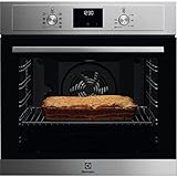 Electrolux COH3H54TX Horno Multifunción con limpieza fácil, 7 funciones, Grill, Calentamiento rápido, Temporizador LED, Seguridad infantil, Cocción en 2 niveles, 72 Litros, Inox, Clase A+