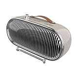 Cecotec Calefactor Cerámico de Sobremesa Bajo Consumo - ReadyWarm 1500 Ceramic Retro. 1500W, Diseño Retro, Termostato Regulable y 2 ModosBeige | Estilo Retro