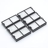 BAKUUM Pack 6 Filtros Hepa para deposito de solidos de Cecotec Conga Series 5090, 6090 y 7090 Filtros HEPA para robot aspirador. Accesorios y repuestos.