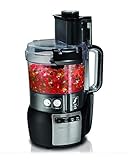 Hamilton Beach 70720G-CE Procesadores de Alimentos, 450 W, 2.2 litros, Acero Inoxidable, 3 Velocidades