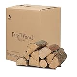 Leña de roble rojo secado al horno 25 litros – Longitud aprox. 25 cm – Humedad de la madera inferior al 15% – Perfecto para horno, chimenea, barbacoa, brasero, hoguera, barbacoa – leña, leña, barbacoa