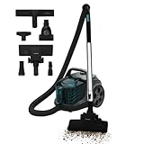 Cecotec Aspiradora con Cable sin Bolsa de Trineo Conga Rockstar Cyclonic XL ProAnimal. 900W y 20kPa, Ciclónico sin Bolsas, Capacidad 2,8L, Doble Filtro HEPA, Tubo Metálico, Accesorio para Animales