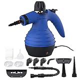 Comforday Limpiador Vapor Mano, Limpiador de Vapor Portátil de Usos Múltiples con 12 Accesorios para Quitar Manchas, Alfombras, Cortinas, Asientos de Auto, Cocina, Piso, Baño