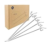 20 Pcs Ganchos de Tablero, Ganchos de Pizarra para Accesorios de Almacenamiento de Placa Perforada de Bricolaje Panel de Pared Estante de exhibición minorista, 20cm, Distancia del Agujero 2,5 cm