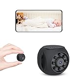 Mini Cámara Oculta WiFi 1080P, Cámara Espía, Mini Cámara de Vídeo USB, Visión Nocturna Infrarroja, Punto de Acceso IP, Reloj en Tiempo Real para Tienda, Oficina, Interior, Exterior