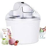 Vpcok Direct - Maquina Hacer Helados 1,5L Máquina para Hacer Helados Maquina de Helados Profesional Sorbete y Yogur Congela en 30 Minutos, Maquina Helados Soft