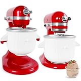 Gdrtwwh Accesorio de Helado para Batidora de Pie Kitchenaid,Apta para Batidora de Pie Kitchenaid de 4.5L y Bol Elevador de 5-6-7L(Apto para Lavavajillas)