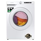 SAMSUNG WW90T534DTW/S3 Lavadora Estándar Serie 5, 9kg, A+++, Carga Frontal, Color Blanco, Tecnología EcoBubble, Motor Digital Inverter, Auto Dosificador, Inteligencia Artificial