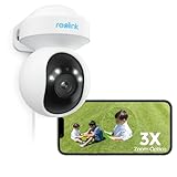 Reolink 4K 8MP PTZ Camara Vigilancia WiFi Exterior con Auto-Tracking, Detección de Humana/Vehículo/Mascota, Cámara de Seguridad Soporte Wi-Fi 6, Audio Bidireccional, Visión Nocturna, E1 Outdoor Pro
