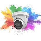 HiLook IPC-T289H-MU - Cámara de seguridad de imagen a color de 8 MP, 2.8 mm, cámara IP POE, funciona con Hikvision NVR