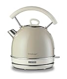 Ariete 2877/03 Hervidor vintage, 2000 W, 1.7 litros, Acero Inoxidable, Beige
