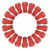 100pcs Cerraduras de Gancho de Clavija Stop Lock, Cerradura de seguridad Roja de Plástico, para Enlace de Mercancías, Ganchos para Supermercados, Antirrobo para Tiendas, 4.5/6/7mm(6MM)