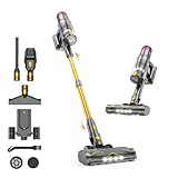 aonus Aspiradora sin Cable 45KPa 580W, Modo Automático hasta 70Min, Escoba Aspiradora sin Cable Potente con Pantalla Táctil LED, Cepillo Anti-Enredo para Pelos de Mascotas, Alfombras y Suelos Duros
